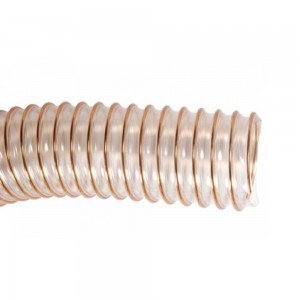 160 flexible polyurethane hose for the transport of light solids (eg sawdust, grain, fodder) as well as air and some industrial gases. Widely used in industry (woodworking), agriculture.