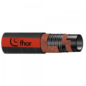 102 Thor hose for pumping and transporting hot bitumen, paraffin and grease. Suitable for use in tank trucks and the oil industry. It can also be used for pumping and transporting hydraulic fluids.