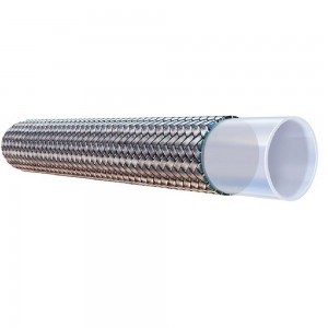 6 works with pressed nozzles. The hose is used to transport steam, grease and various chemicals.