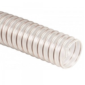 80 Espiroflex transport hose for abrasive solids in fire risk areas, woodworking machines, exhaust equipment in woodworking industries, protection hose against mechanical loadings.